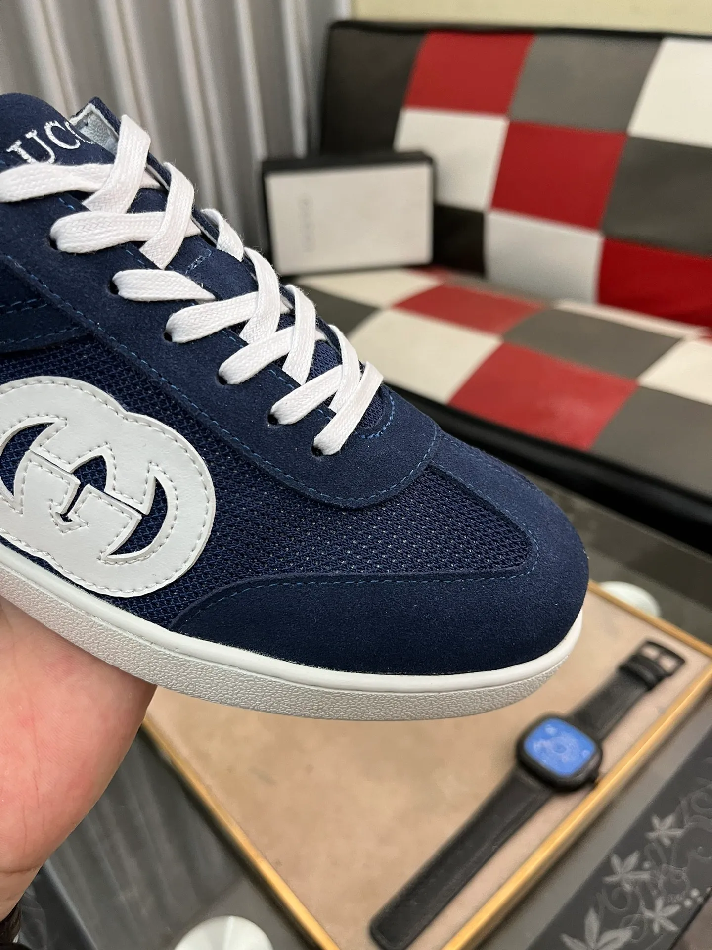 Men's shoes💰380⌚️⌚️[GUCCI] Gucci men's casual shoes are absolutely popular🔥The ultimate matching item for trendy men! The charm of super texture is irresistible, the main recommendation, the flower leather color is bright! The upper is made of high-quality cowhide + brand printed fabric, sheepskin feet, wear-resistant rubber sole, noble and elegant! Extremely comfortable🎁🎁You can be as handsome as you want💪 38-447️⃣colors available